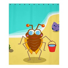 Animal Nature Cartoon Bug Insect Shower Curtain 60  X 72  (medium)  by Nexatart