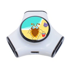 Animal Nature Cartoon Bug Insect 3-port Usb Hub by Nexatart