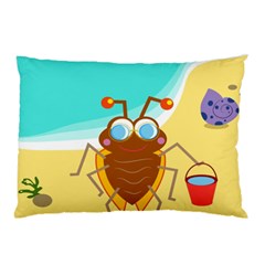 Animal Nature Cartoon Bug Insect Pillow Case (two Sides) by Nexatart