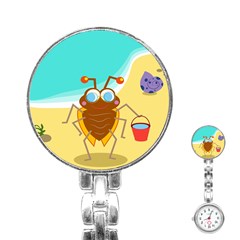 Animal Nature Cartoon Bug Insect Stainless Steel Nurses Watch by Nexatart