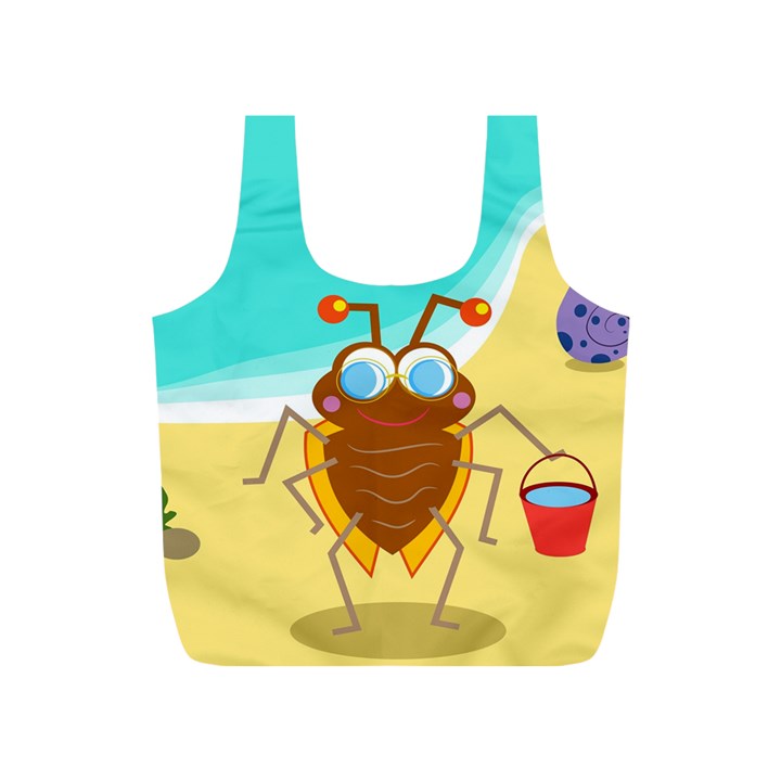 Animal Nature Cartoon Bug Insect Full Print Recycle Bags (S) 