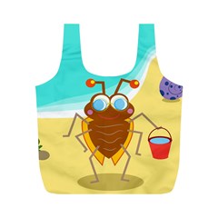 Animal Nature Cartoon Bug Insect Full Print Recycle Bags (m) 