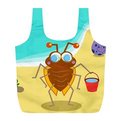 Animal Nature Cartoon Bug Insect Full Print Recycle Bags (l)  by Nexatart