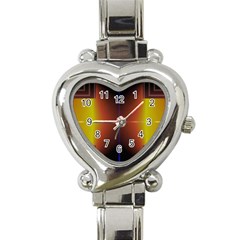 Abstract Painting Heart Italian Charm Watch by Nexatart