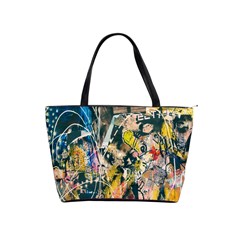 Art Graffiti Abstract Lines Shoulder Handbags by Nexatart