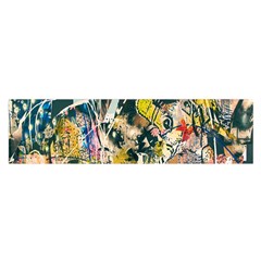 Art Graffiti Abstract Lines Satin Scarf (oblong) by Nexatart