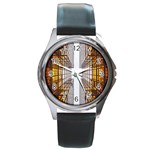 Architecture Facade Buildings Windows Round Metal Watch Front