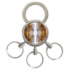 Architecture Facade Buildings Windows 3-ring Key Chains by Nexatart