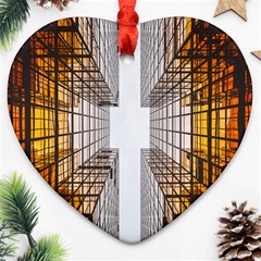 Architecture Facade Buildings Windows Heart Ornament (two Sides) by Nexatart