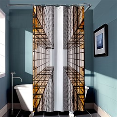 Architecture Facade Buildings Windows Shower Curtain 36  X 72  (stall)  by Nexatart