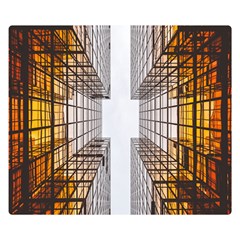 Architecture Facade Buildings Windows Double Sided Flano Blanket (small)  by Nexatart