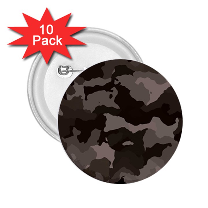 Background For Scrapbooking Or Other Camouflage Patterns Beige And Brown 2.25  Buttons (10 pack) 