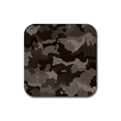 Background For Scrapbooking Or Other Camouflage Patterns Beige And Brown Rubber Coaster (square) 