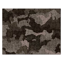 Background For Scrapbooking Or Other Camouflage Patterns Beige And Brown Rectangular Jigsaw Puzzl