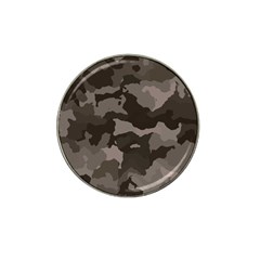 Background For Scrapbooking Or Other Camouflage Patterns Beige And Brown Hat Clip Ball Marker by Nexatart