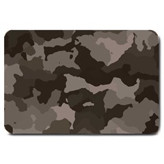 Background For Scrapbooking Or Other Camouflage Patterns Beige And Brown Large Doormat  by Nexatart