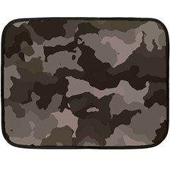 Background For Scrapbooking Or Other Camouflage Patterns Beige And Brown Double Sided Fleece Blanket (mini) 