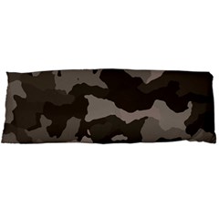 Background For Scrapbooking Or Other Camouflage Patterns Beige And Brown Body Pillow Case Dakimakura (two Sides) by Nexatart