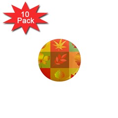 Autumn Leaves Colorful Fall Foliage 1  Mini Magnet (10 Pack) 