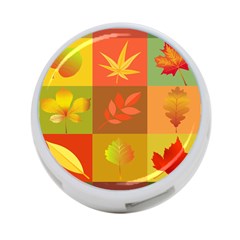 Autumn Leaves Colorful Fall Foliage 4-port Usb Hub (one Side) by Nexatart