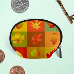 Autumn Leaves Colorful Fall Foliage Accessory Pouches (small)  by Nexatart