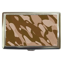 Background For Scrapbooking Or Other Beige And Brown Camouflage Patterns Cigarette Money Cases by Nexatart