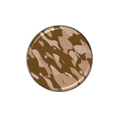 Background For Scrapbooking Or Other Beige And Brown Camouflage Patterns Hat Clip Ball Marker (4 Pack) by Nexatart