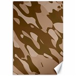 Background For Scrapbooking Or Other Beige And Brown Camouflage Patterns Canvas 12  x 18   11.88 x17.36  Canvas - 1