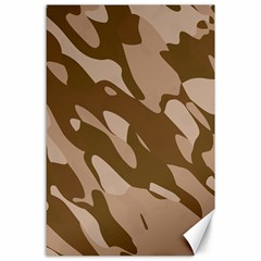 Background For Scrapbooking Or Other Beige And Brown Camouflage Patterns Canvas 24  X 36  by Nexatart