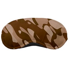 Background For Scrapbooking Or Other Beige And Brown Camouflage Patterns Sleeping Masks by Nexatart