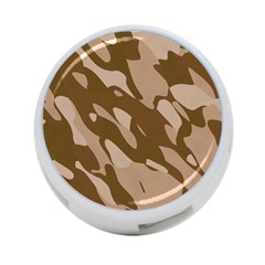 Background For Scrapbooking Or Other Beige And Brown Camouflage Patterns 4-port Usb Hub (two Sides)  by Nexatart