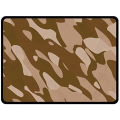 Background For Scrapbooking Or Other Beige And Brown Camouflage Patterns Fleece Blanket (large)  by Nexatart