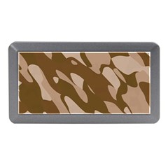 Background For Scrapbooking Or Other Beige And Brown Camouflage Patterns Memory Card Reader (mini) by Nexatart