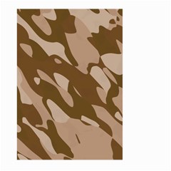 Background For Scrapbooking Or Other Beige And Brown Camouflage Patterns Large Garden Flag (two Sides) by Nexatart