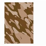 Background For Scrapbooking Or Other Beige And Brown Camouflage Patterns Large Garden Flag (Two Sides) Front