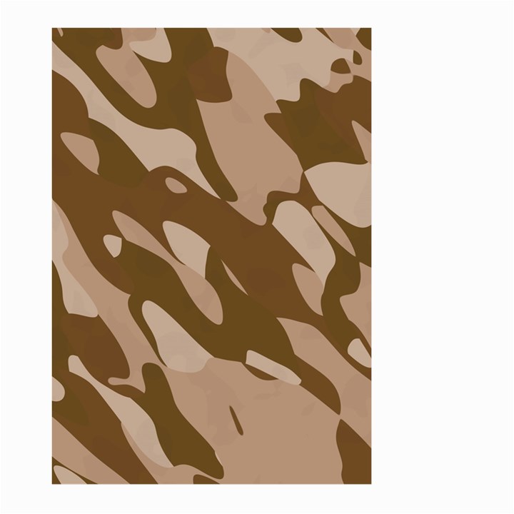 Background For Scrapbooking Or Other Beige And Brown Camouflage Patterns Large Garden Flag (Two Sides)