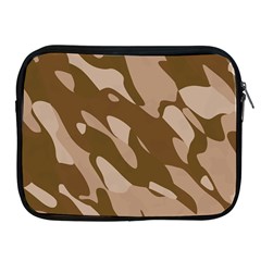 Background For Scrapbooking Or Other Beige And Brown Camouflage Patterns Apple Ipad 2/3/4 Zipper Cases by Nexatart