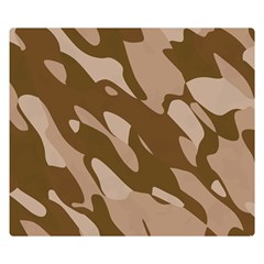 Background For Scrapbooking Or Other Beige And Brown Camouflage Patterns Double Sided Flano Blanket (small) 