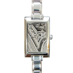 Arches Fractal Chaos Church Arch Rectangle Italian Charm Watch by Nexatart