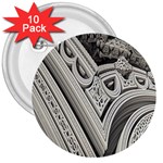 Arches Fractal Chaos Church Arch 3  Buttons (10 pack)  Front