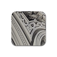 Arches Fractal Chaos Church Arch Rubber Square Coaster (4 Pack)  by Nexatart