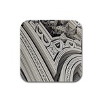 Arches Fractal Chaos Church Arch Rubber Square Coaster (4 pack)  Front