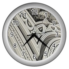 Arches Fractal Chaos Church Arch Wall Clocks (silver)  by Nexatart