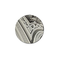 Arches Fractal Chaos Church Arch Golf Ball Marker by Nexatart