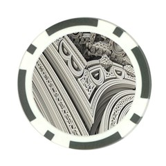 Arches Fractal Chaos Church Arch Poker Chip Card Guard by Nexatart