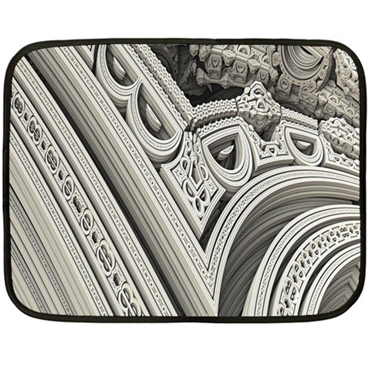 Arches Fractal Chaos Church Arch Double Sided Fleece Blanket (Mini) 