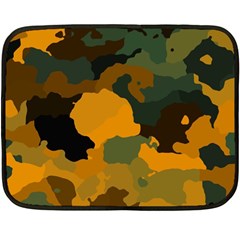 Background For Scrapbooking Or Other Camouflage Patterns Orange And Green Double Sided Fleece Blanket (mini)  by Nexatart