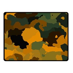 Background For Scrapbooking Or Other Camouflage Patterns Orange And Green Fleece Blanket (small) by Nexatart