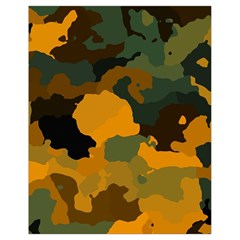 Background For Scrapbooking Or Other Camouflage Patterns Orange And Green Drawstring Bag (small) by Nexatart