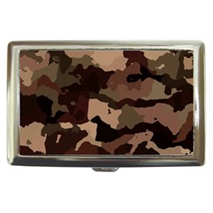 Background For Scrapbooking Or Other Camouflage Patterns Beige And Brown Cigarette Money Cases by Nexatart